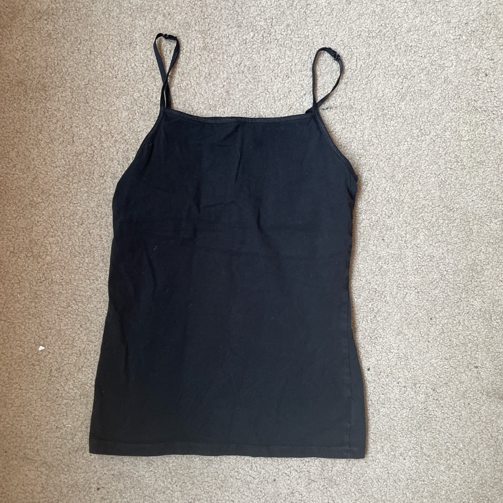 Black tank top